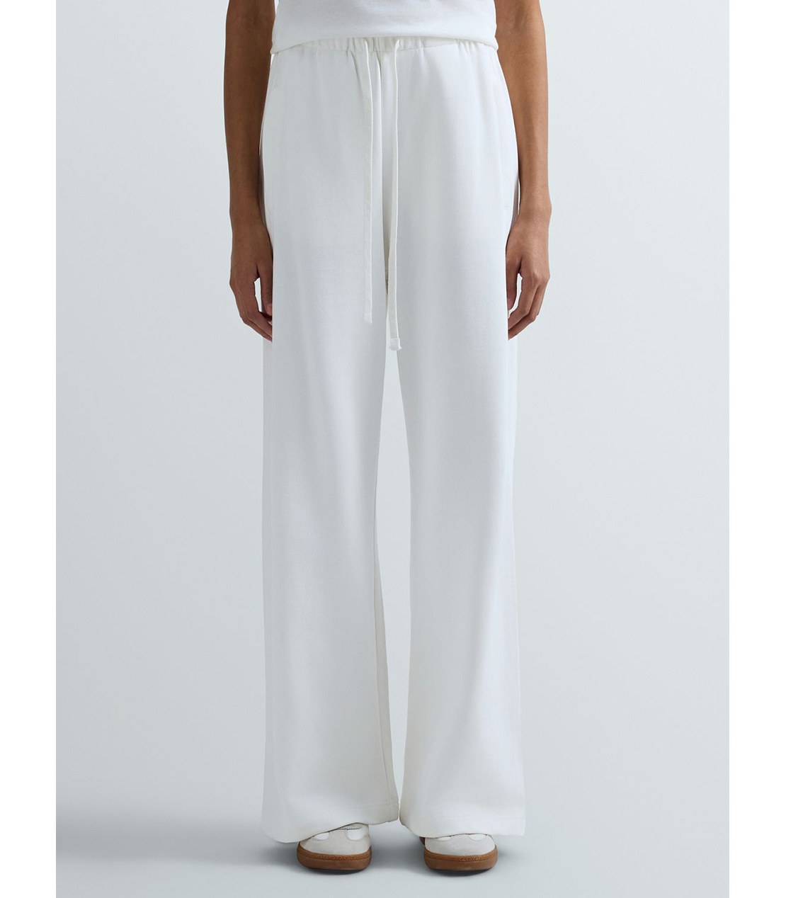 コットンテリーワイドレッグパンツ 詳細画像 ホワイト 1